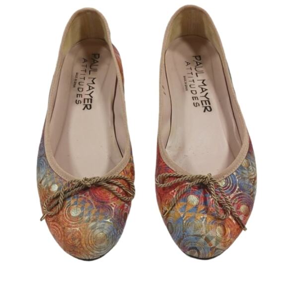 Paul Mayer Attitudes Ballet Flats GUC $245 size 8B S2527 - Picture 5 of 10